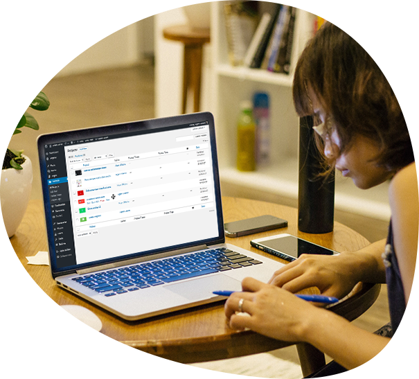 Global digital network connection.